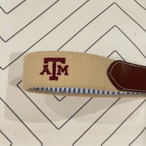 Peter Millar Texas A&M Needlepoint Belt